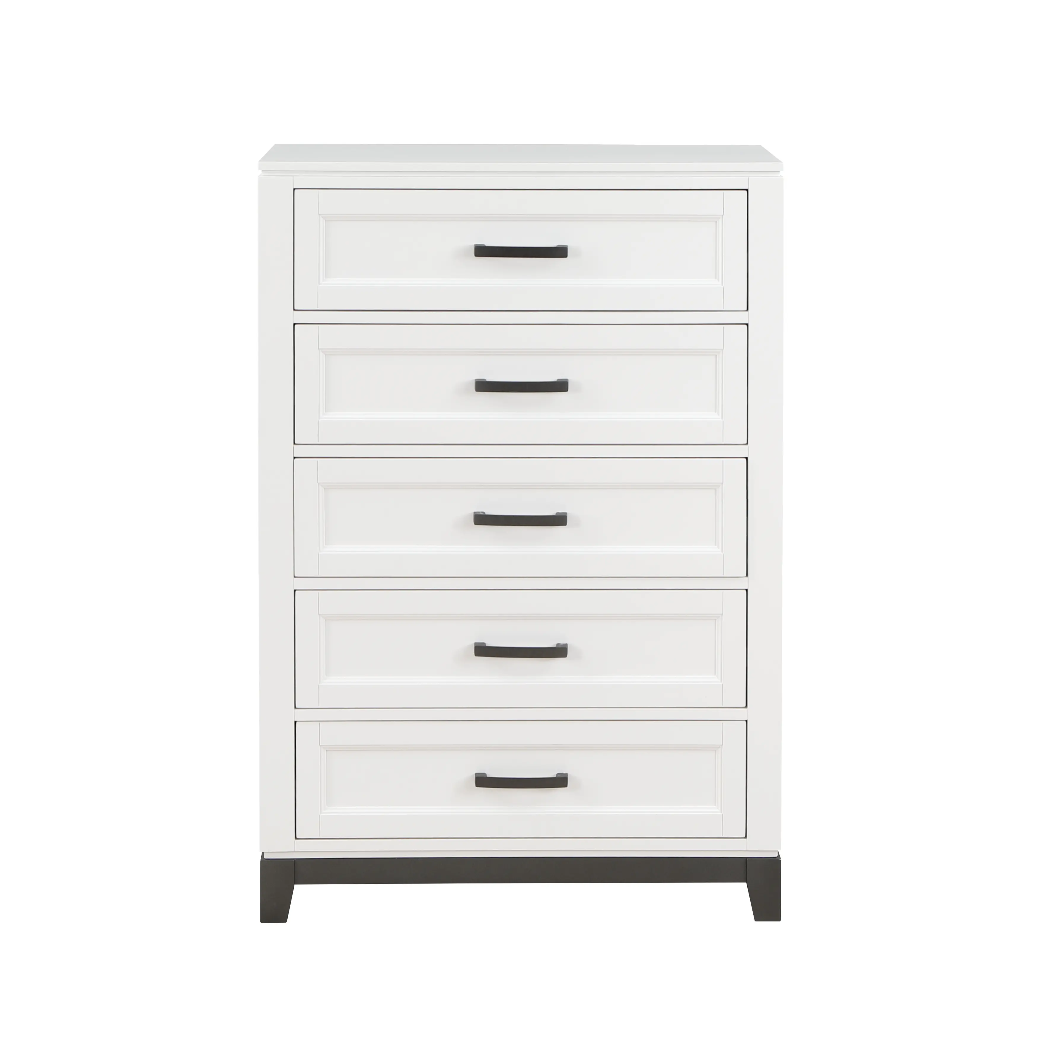 Jordan White 5-Drawer Chest-5