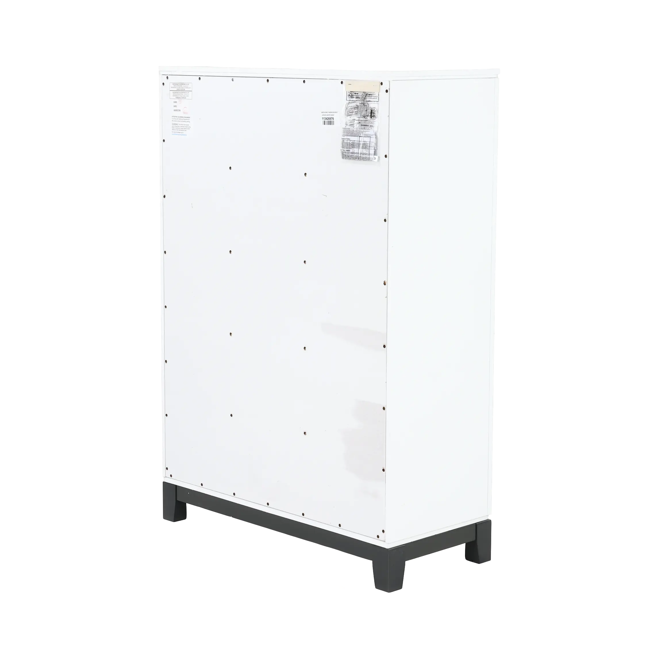 Jordan White 5-Drawer Chest-7