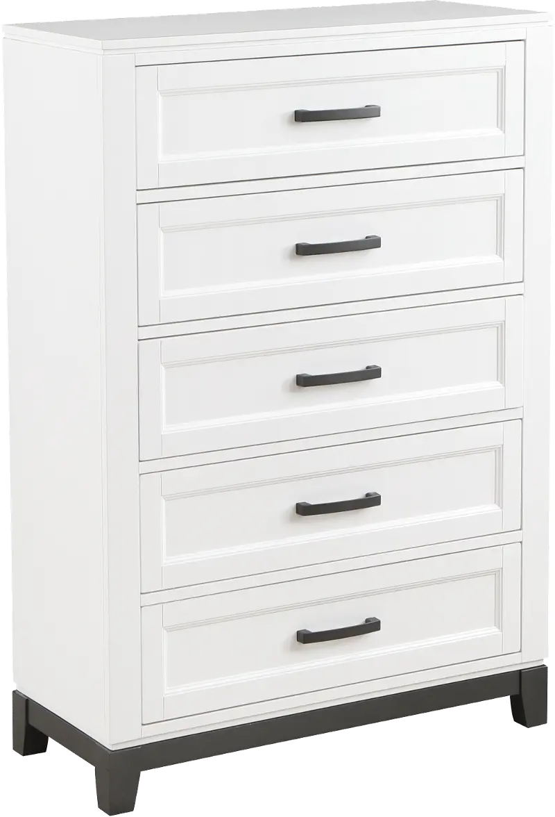 Jordan White Chest of Drawers