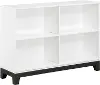 Jordan White 4 Shelf Bookcase