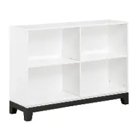 Jordan White 4-Shelf Bookcase