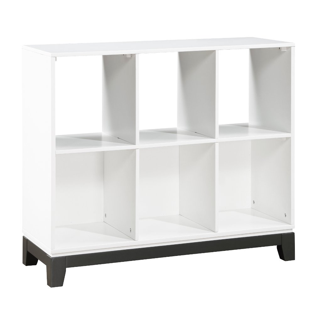 Jordan White 6 Shelf Bookcase
