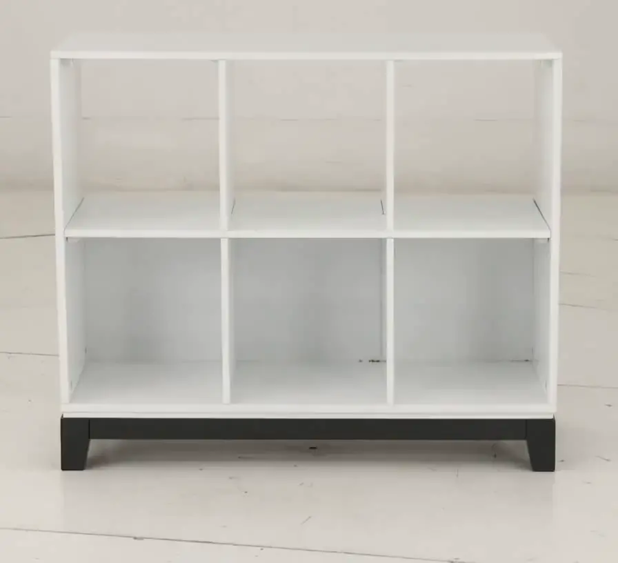 Jordan White 6 Shelf Bookcase-9
