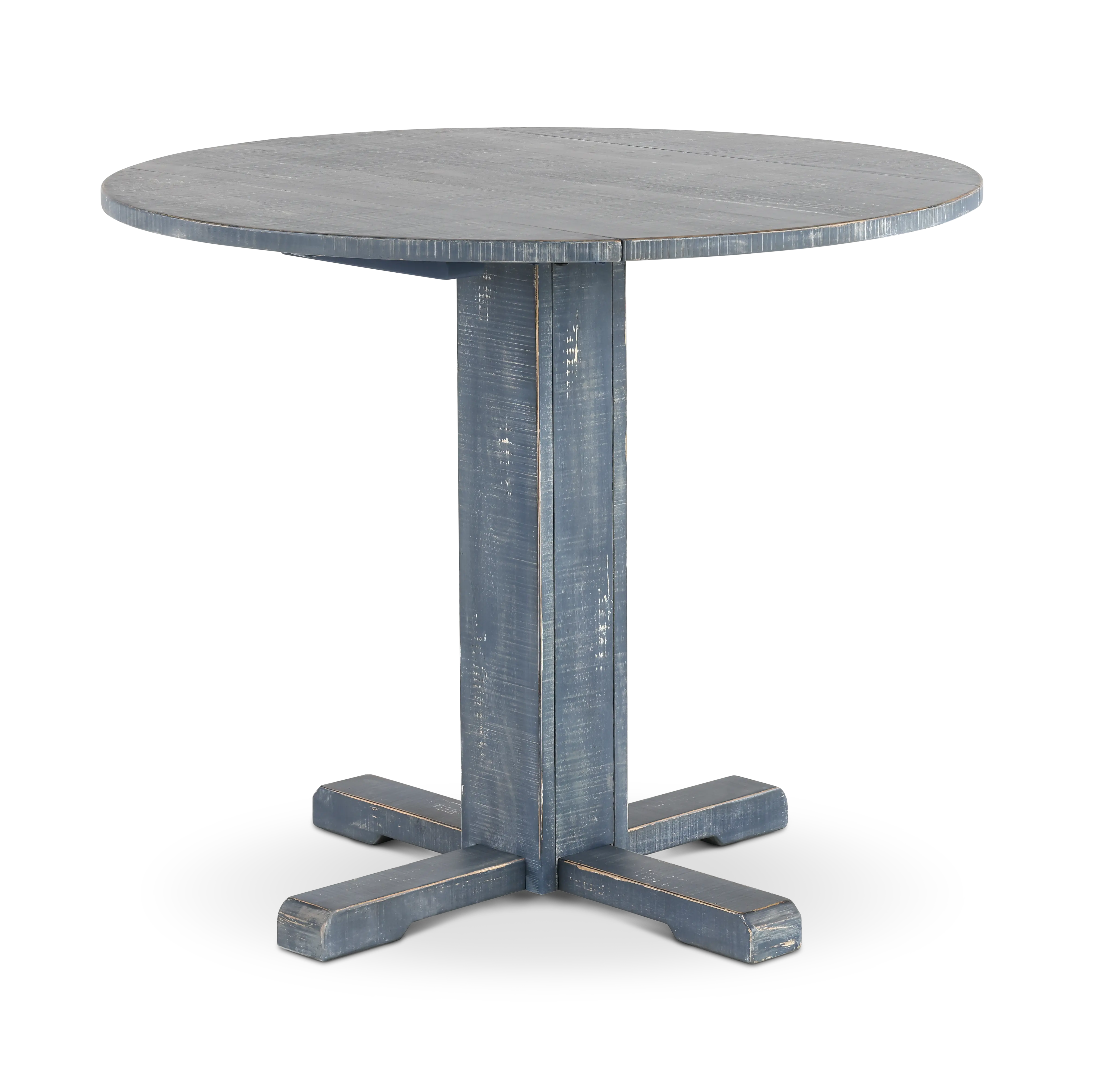 Beach Haven Blue Drop-Leaf Dining Table-1