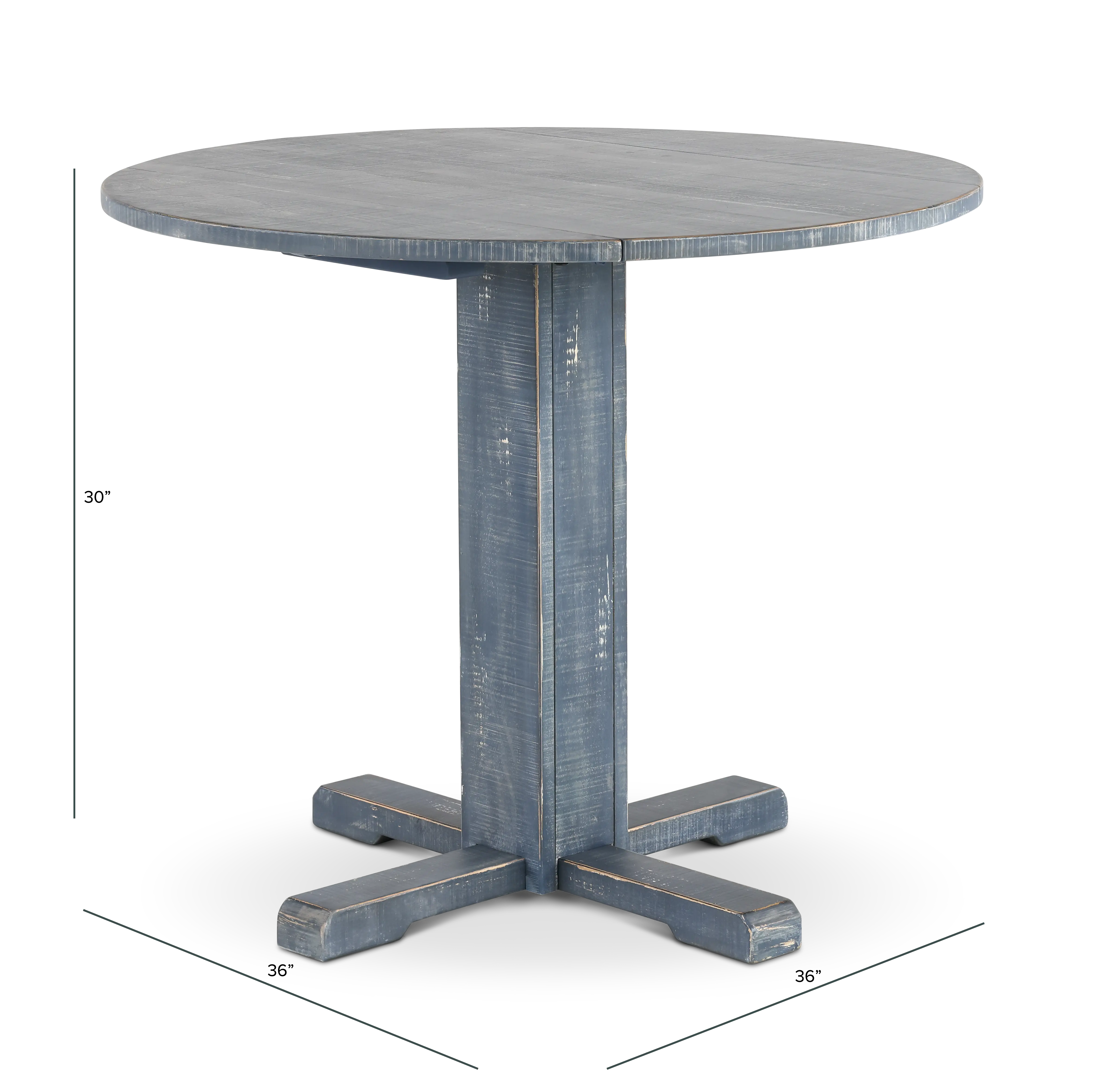 Beach Haven Blue Drop-Leaf Dining Table-3