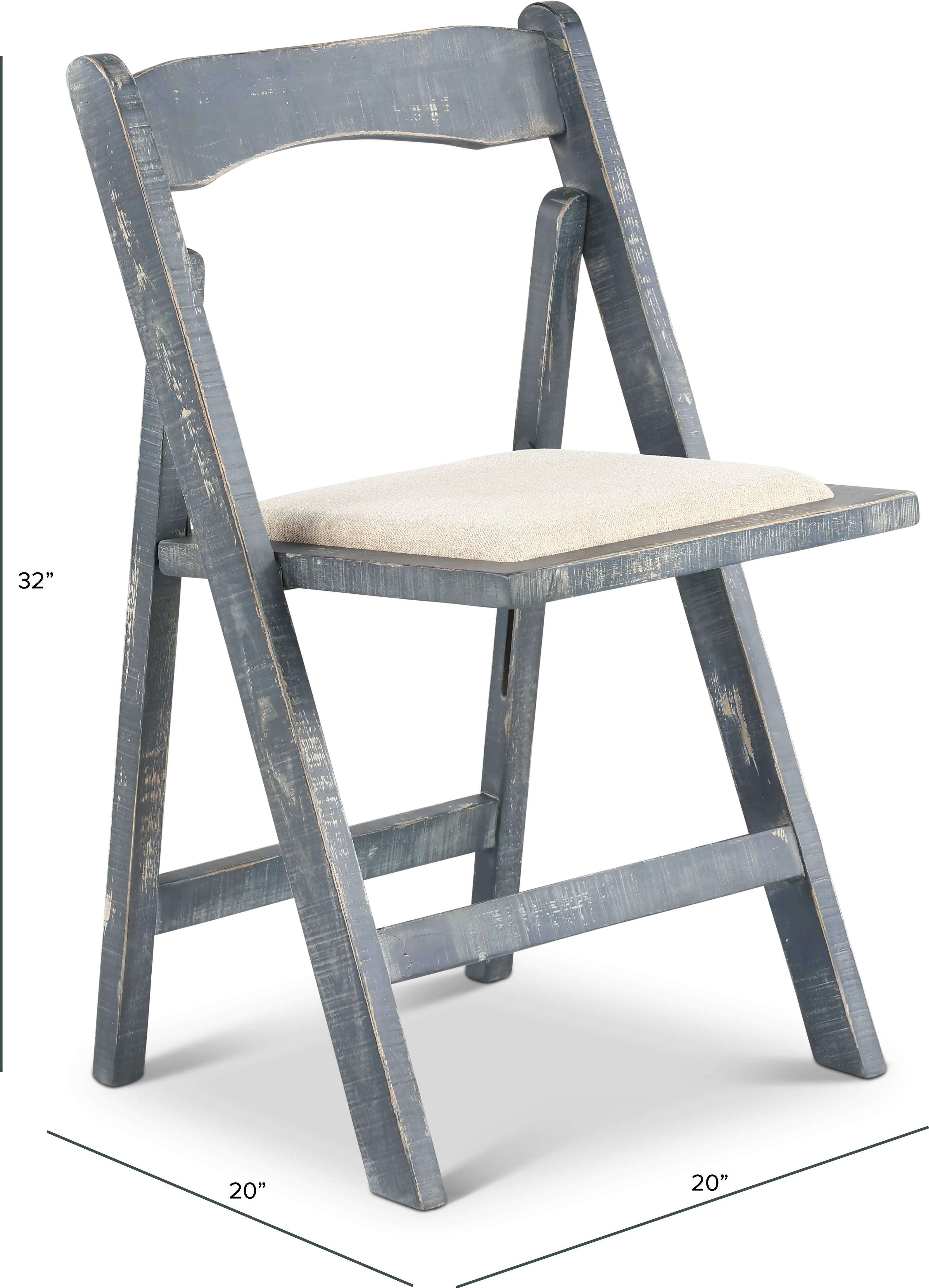 Beach Haven Blue Folding Chair-3