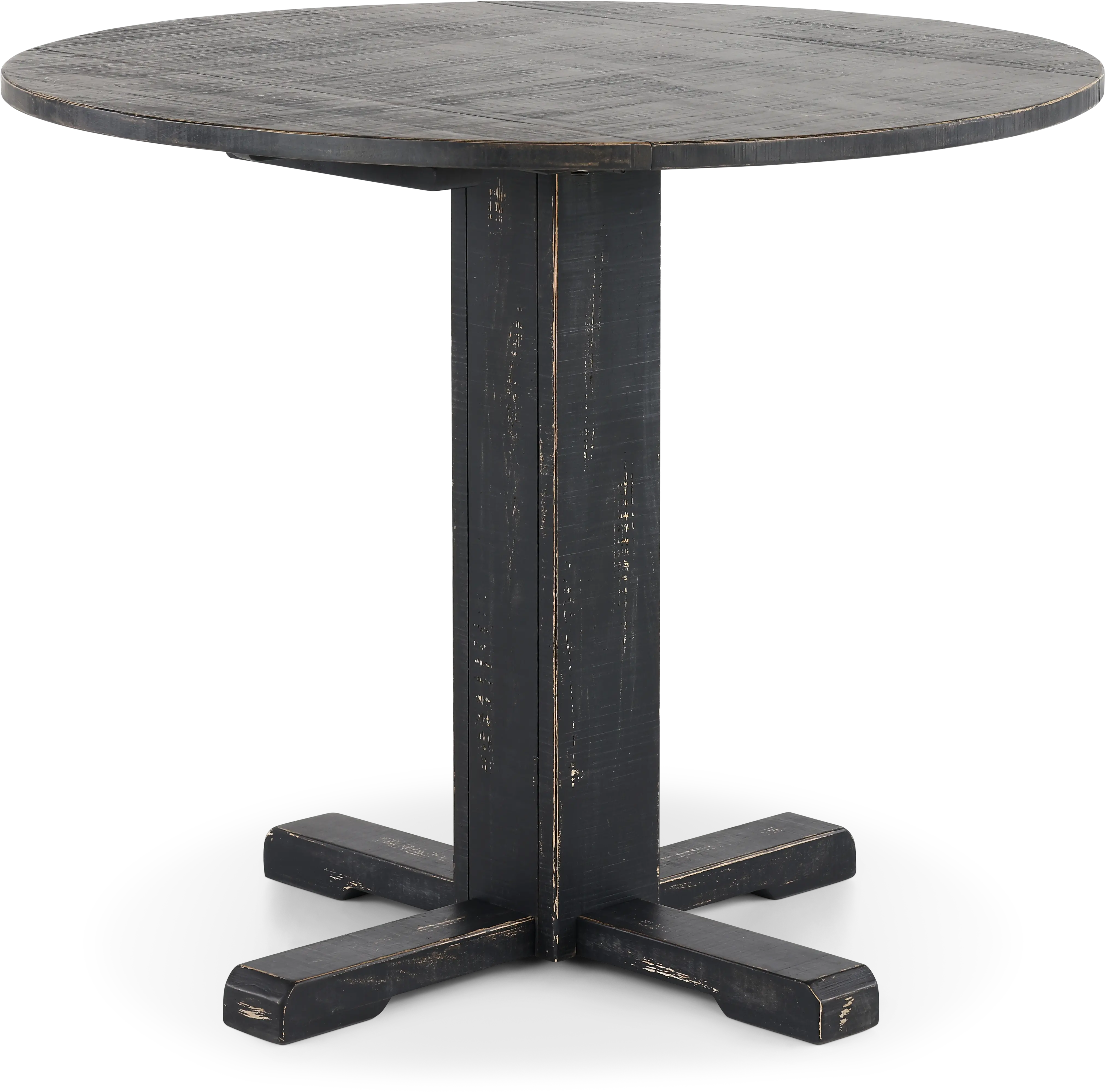 Beach Haven Black Drop-Leaf Dining Table-1