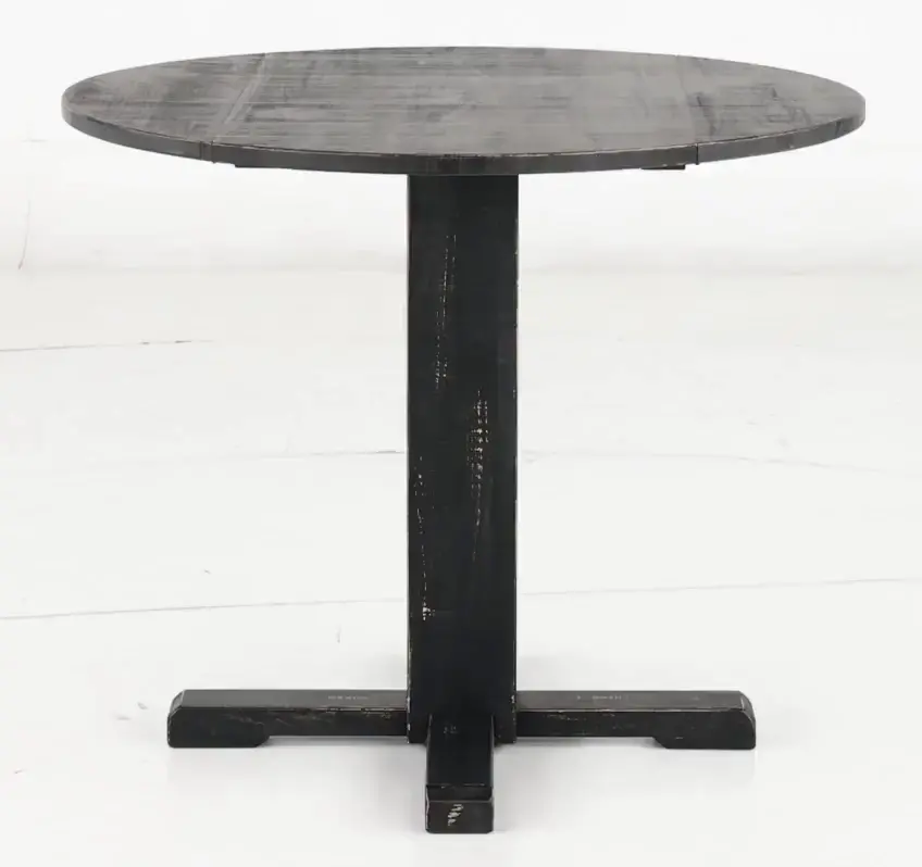 Beach Haven Black Drop-Leaf Dining Table-5