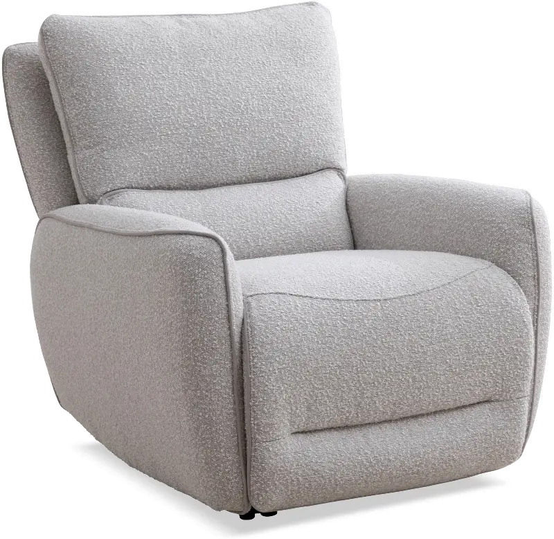 Stellar Cotton White Zero-Gravity Power Recliner