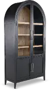 Flynn Black Arched Cabinet