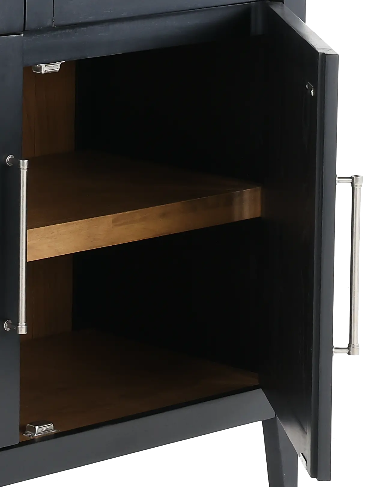 Flynn Black Arched Cabinet-7
