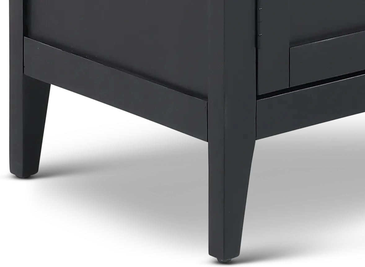 Flynn Black Arched Cabinet-8