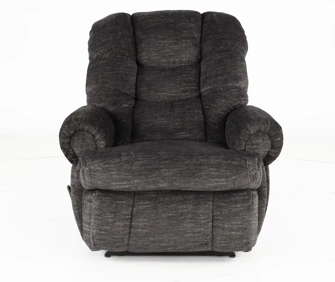 King Comfort Graphite Gray Big and Tall Recliner-4