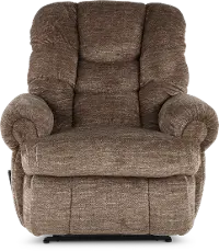 King Comfort Camel Brown Big and Tall Recliner
