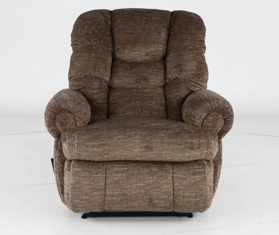 King Comfort Camel Brown Big and Tall Recliner-4