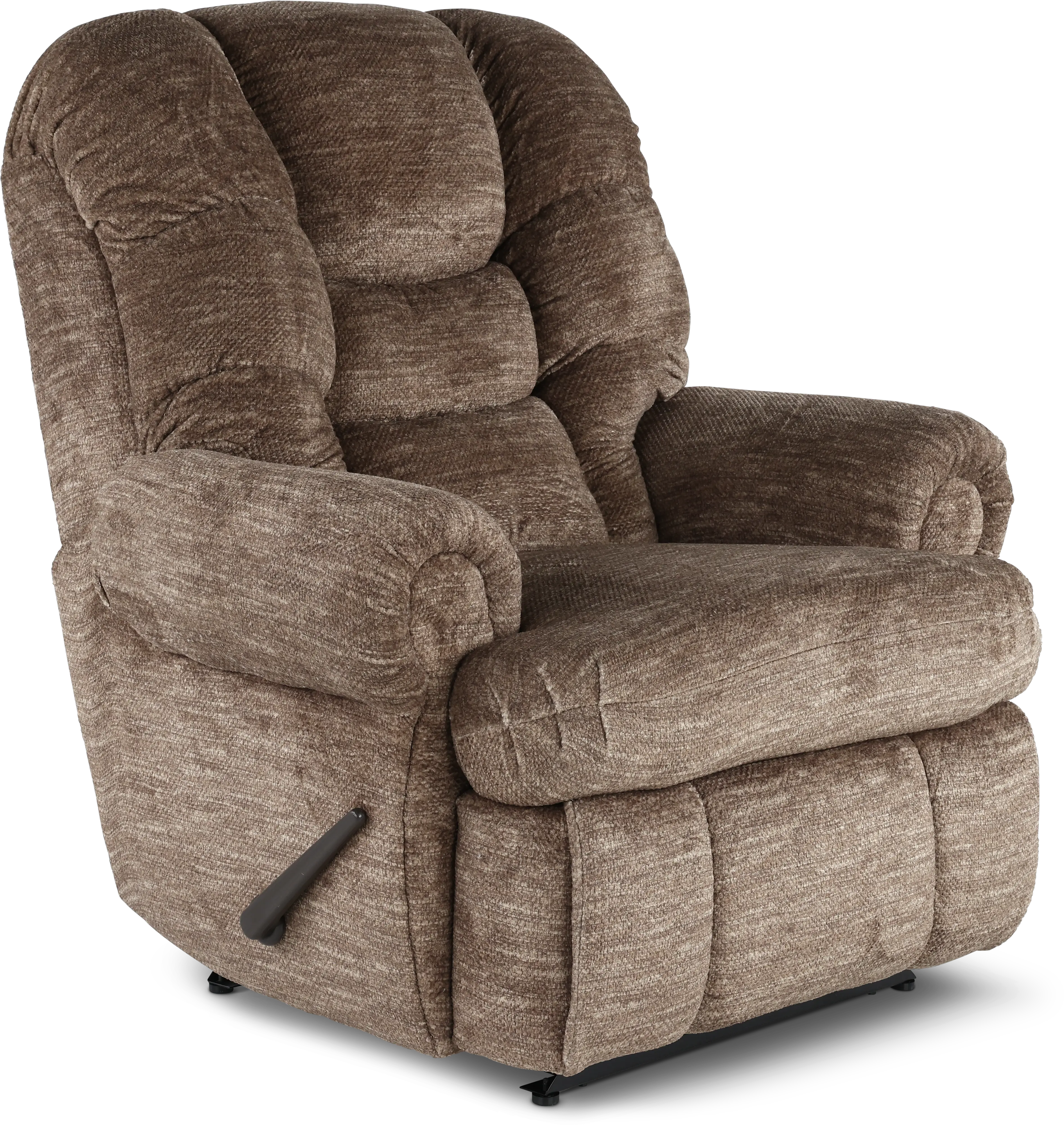 King Comfort Camel Brown Big and Tall Recliner-5