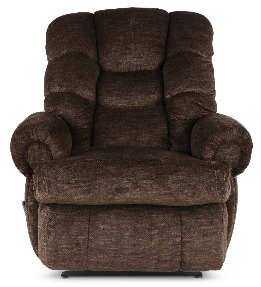 King Comfort Fudge Brown Big and Tall Recliner