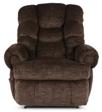 King Comfort Fudge Brown Big and Tall Recliner