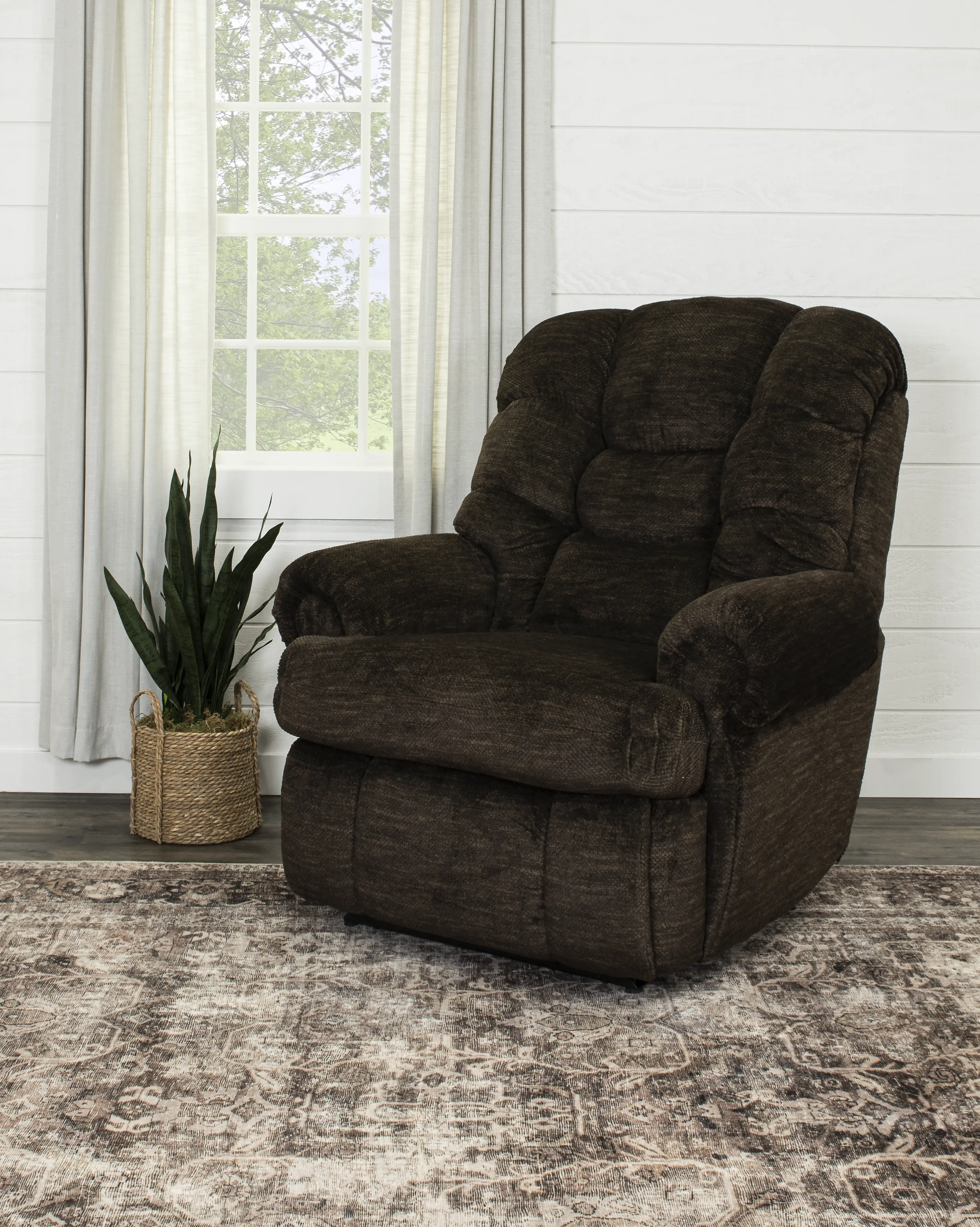 King Comfort Fudge Brown Big and Tall Recliner-2