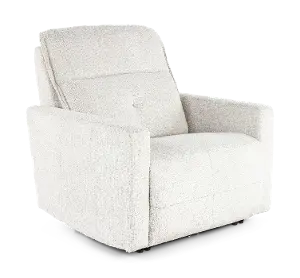 McCartney Ivory Swivel Glider Power Recliner | RC Willey