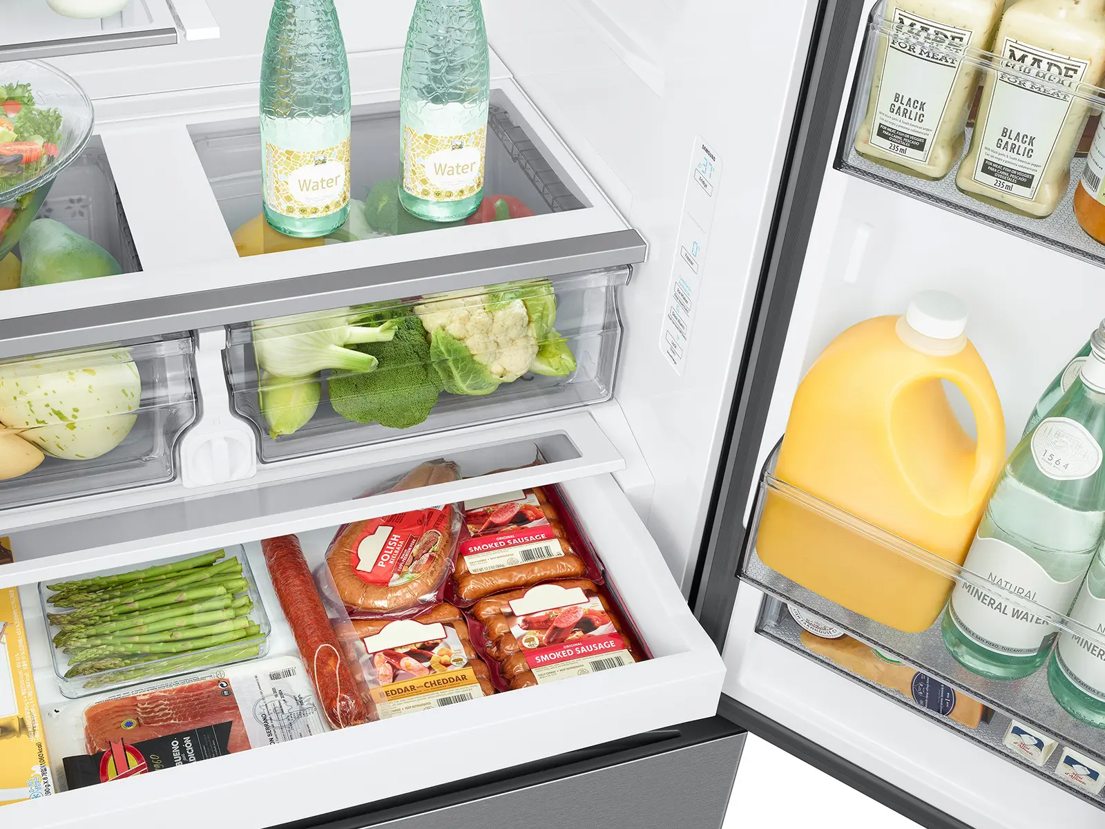 RF27CG5100SR Samsung 26.5 Cu Ft French Door Refrigerator - Counter Depth Stainless Steel-11