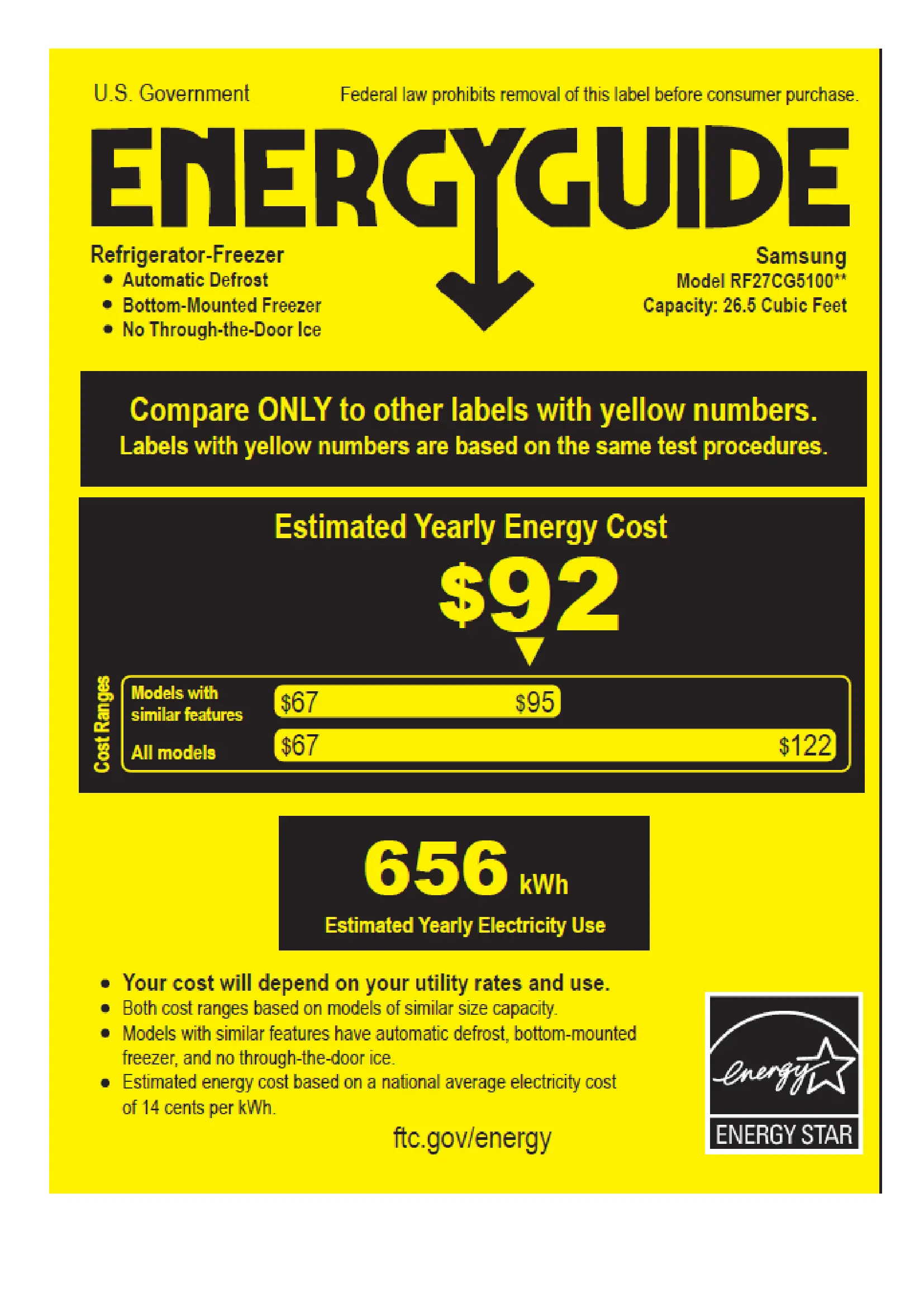 RF27CG5100SR Samsung 26.5 Cu Ft French Door Refrigerator - Counter Depth Stainless Steel-13
