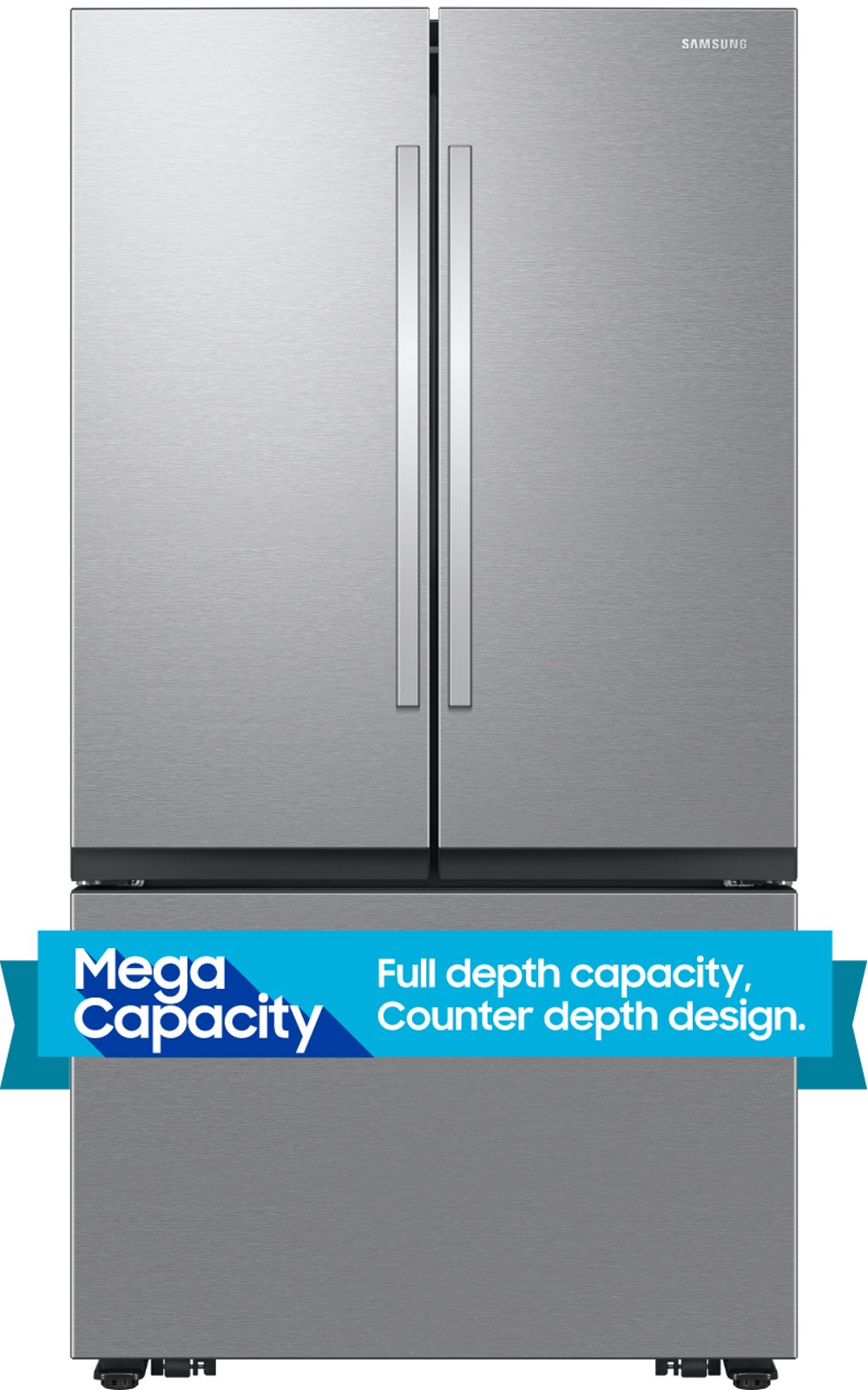 Samsung 26.5 Cu Ft French Door Refrigerator - Counter Depth Stainless Steel