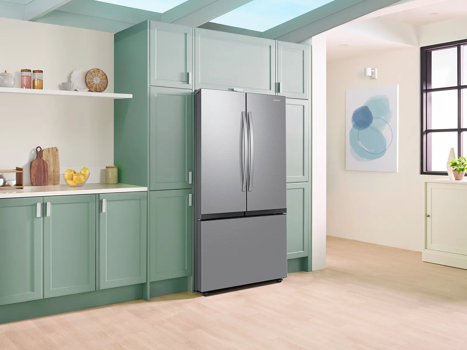 RF27CG5100SR Samsung 26.5 Cu Ft French Door Refrigerator - Counter Depth Stainless Steel-3