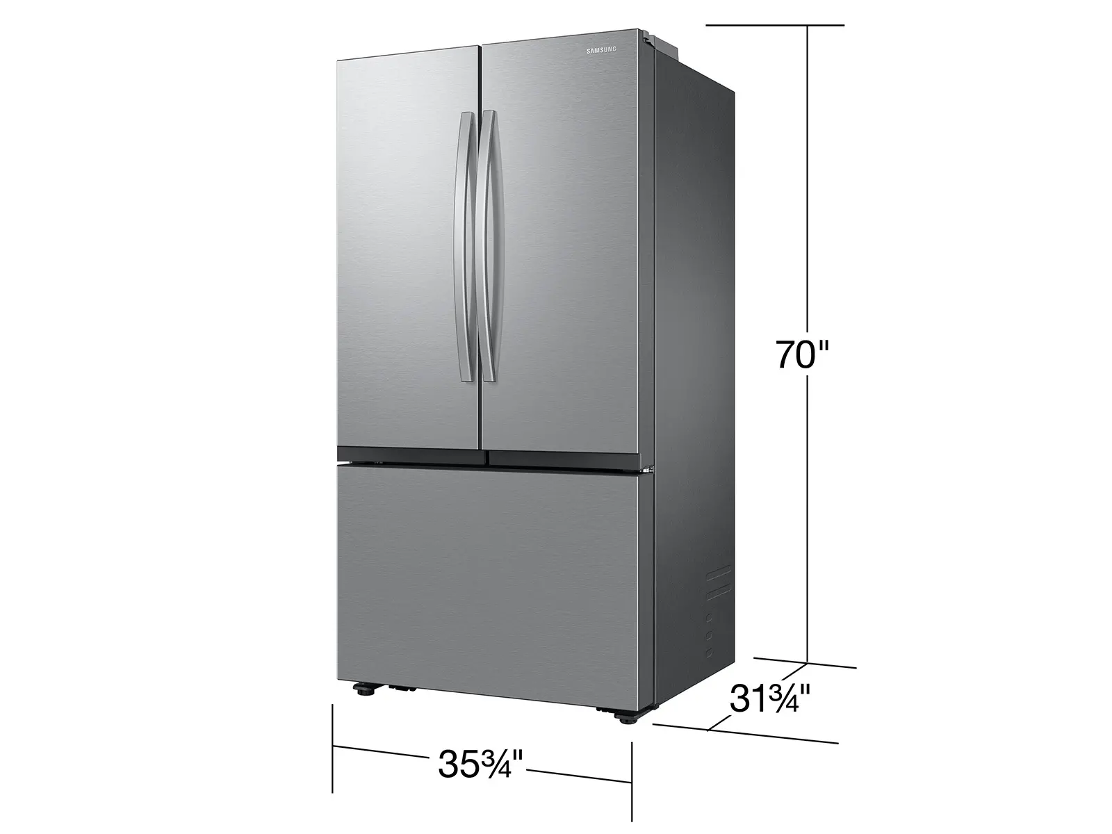 RF27CG5100SR Samsung 26.5 Cu Ft French Door Refrigerator - Counter Depth Stainless Steel-4