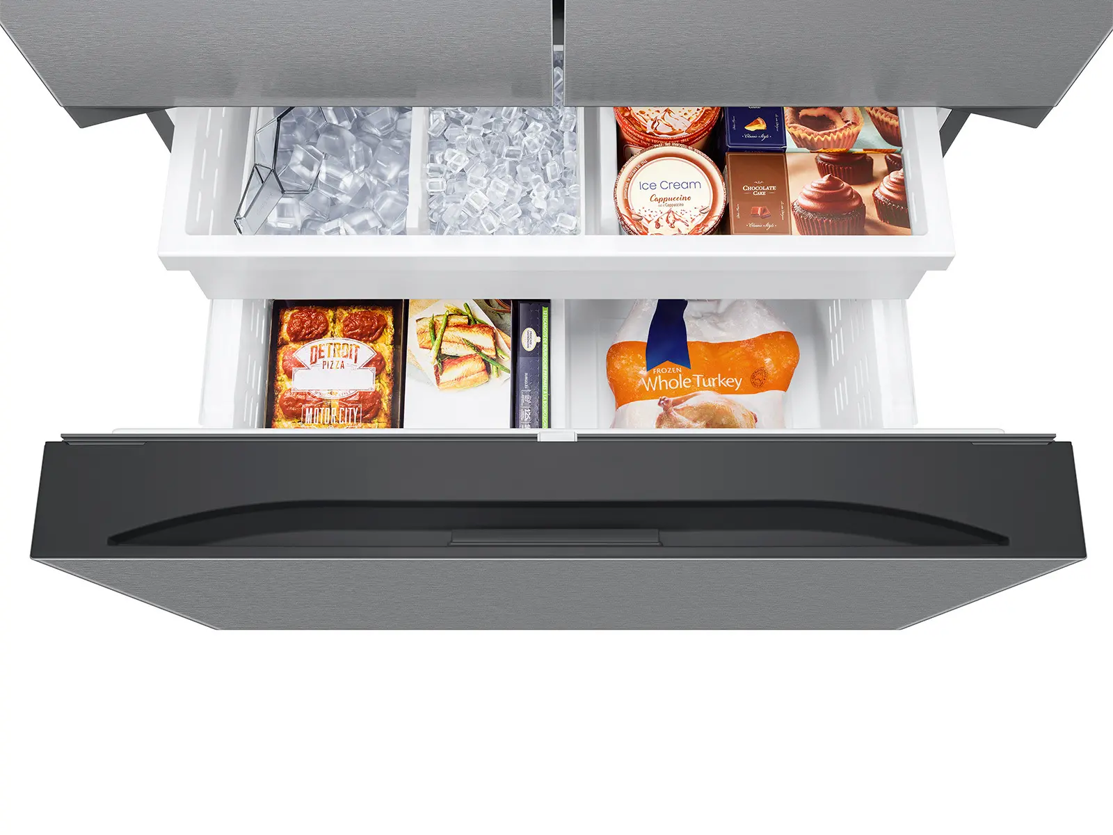 RF27CG5100SR Samsung 26.5 Cu Ft French Door Refrigerator - Counter Depth Stainless Steel-8