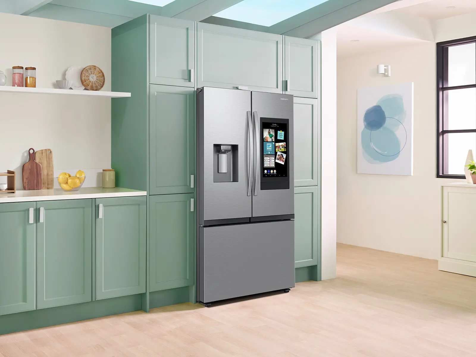 RF27CG5900SR Samsung 25 Cu Ft French Door Mega Capacity Refrigerator with Family Hub - Counter Depth Stainless Steel-4