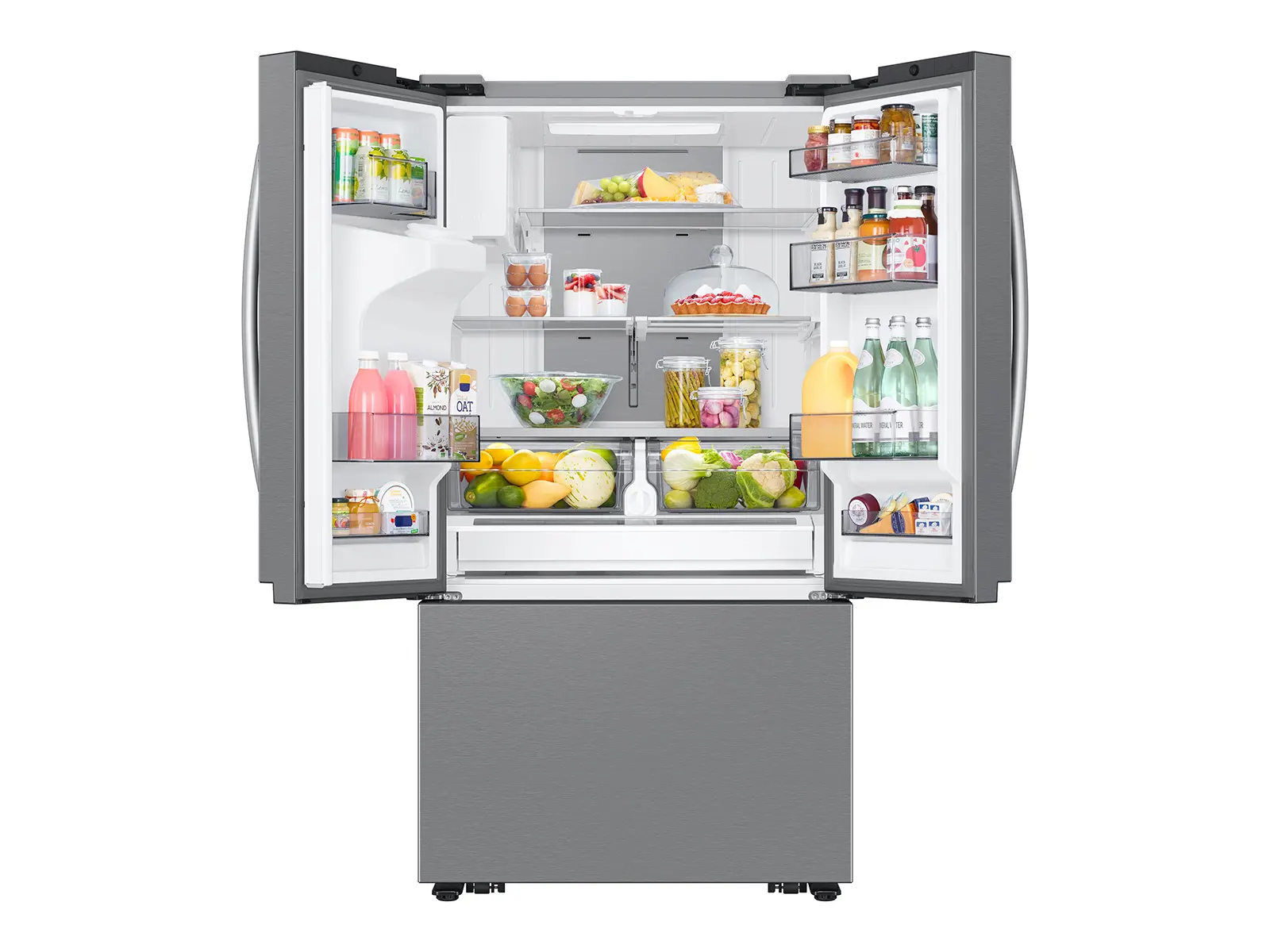 RF27CG5900SR Samsung 25 Cu Ft French Door Mega Capacity Refrigerator with Family Hub - Counter Depth Stainless Steel-6
