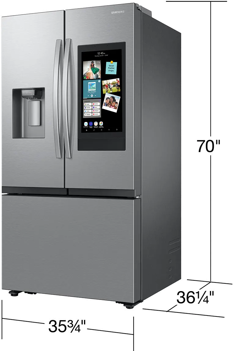 RF32CG5900SR Samsung 30 Cu Ft Mega Capacity French Door Refrigerator with Family Hub - Stainless Steel-4