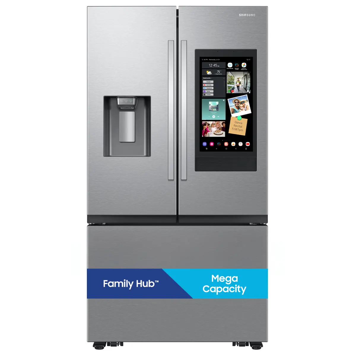 RF32CG5900SR Samsung 30 Cu Ft Mega Capacity French Door Refrigerator with Family Hub - Stainless Steel-2