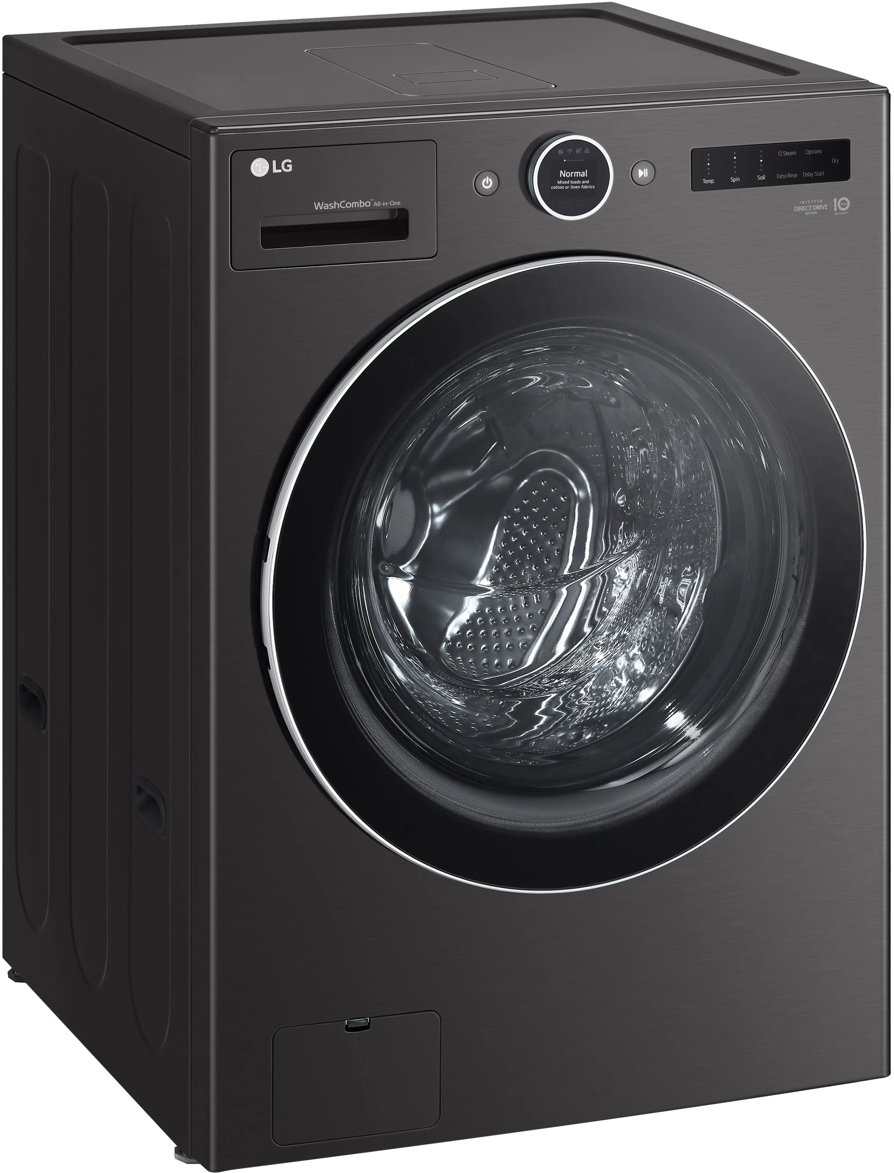 WM6998HBA LG 5.0 Cu Ft WashCombo™ All-in-One Washer-Dryer Combo - Black Steel-17