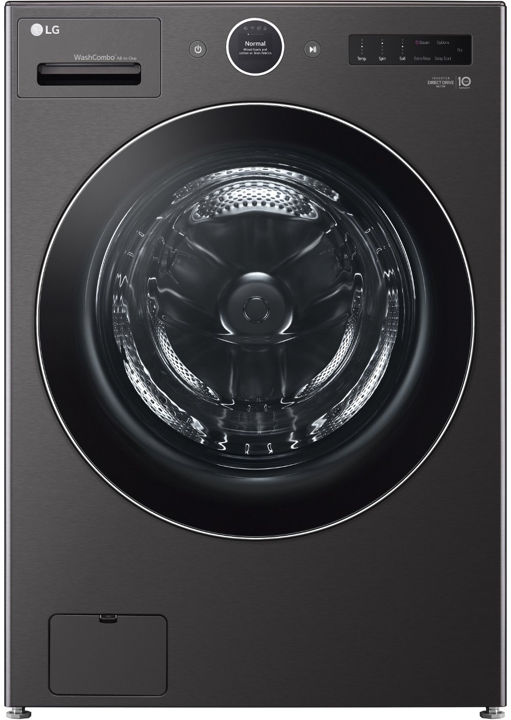 LG 5.0 Cu Ft WashCombo™ All-in-One Washer-Dryer Combo - Black Steel