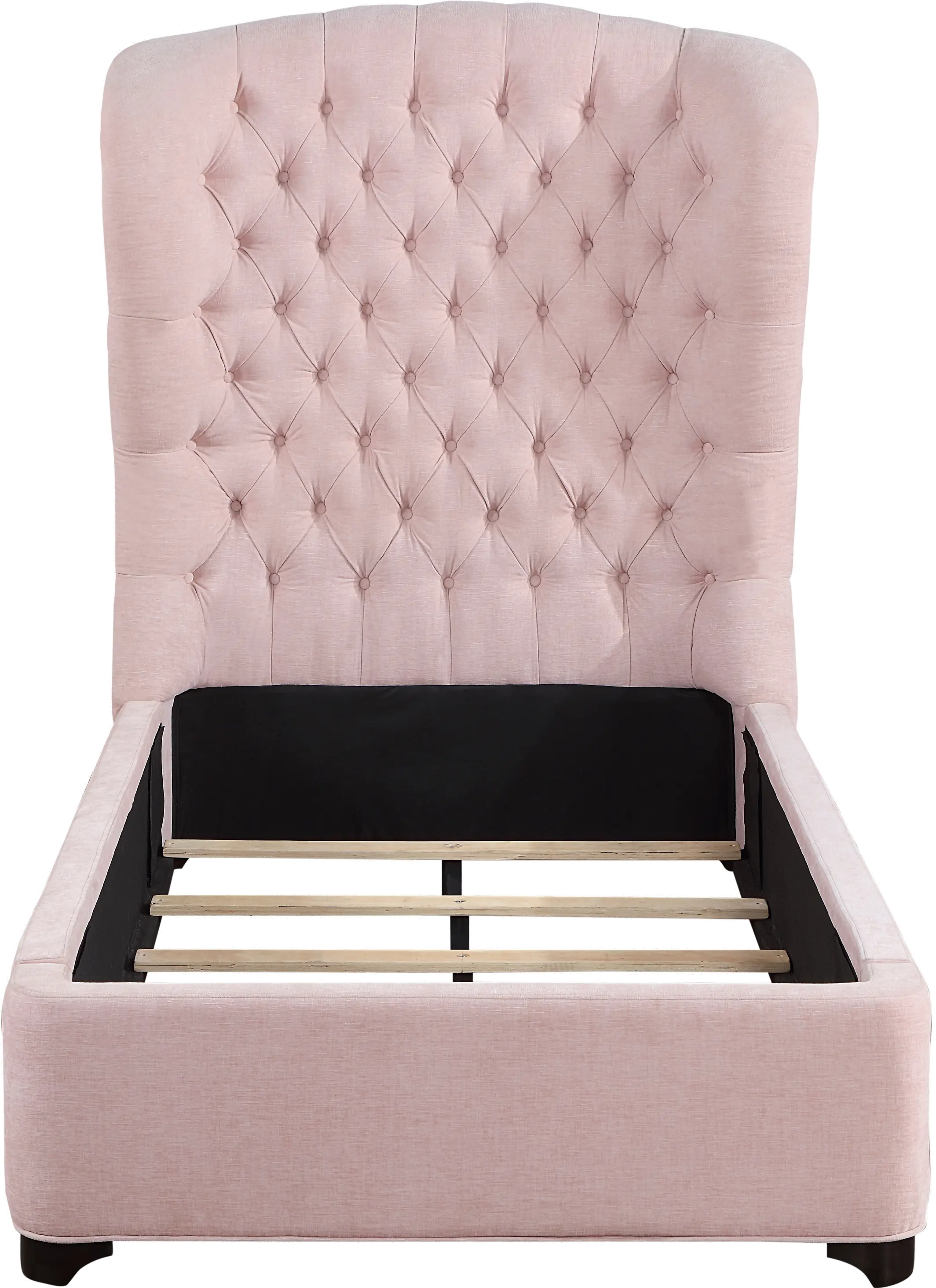 Cameo Pink Twin Upholstered Bed-6