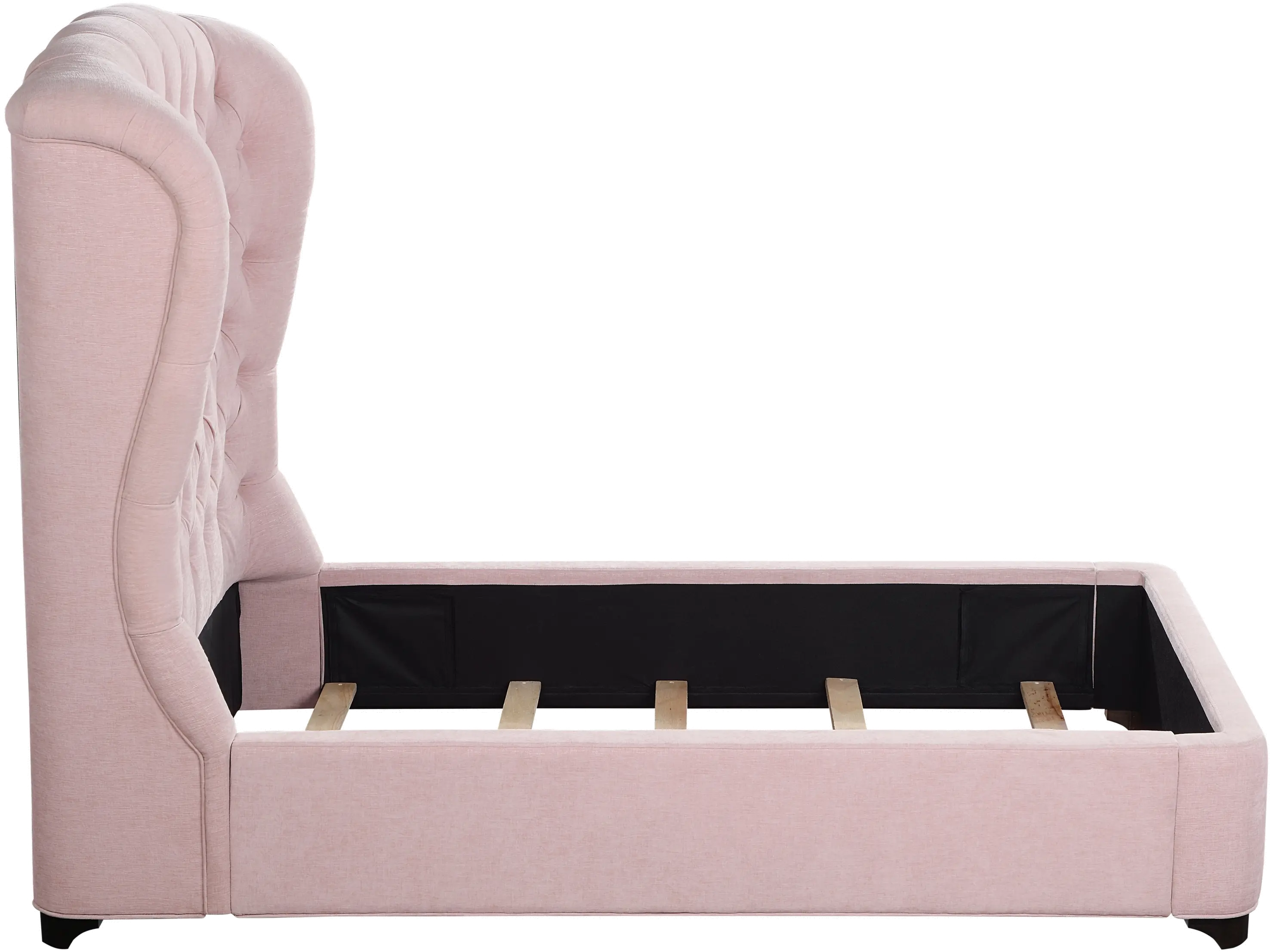 Cameo Pink Twin Upholstered Bed-7