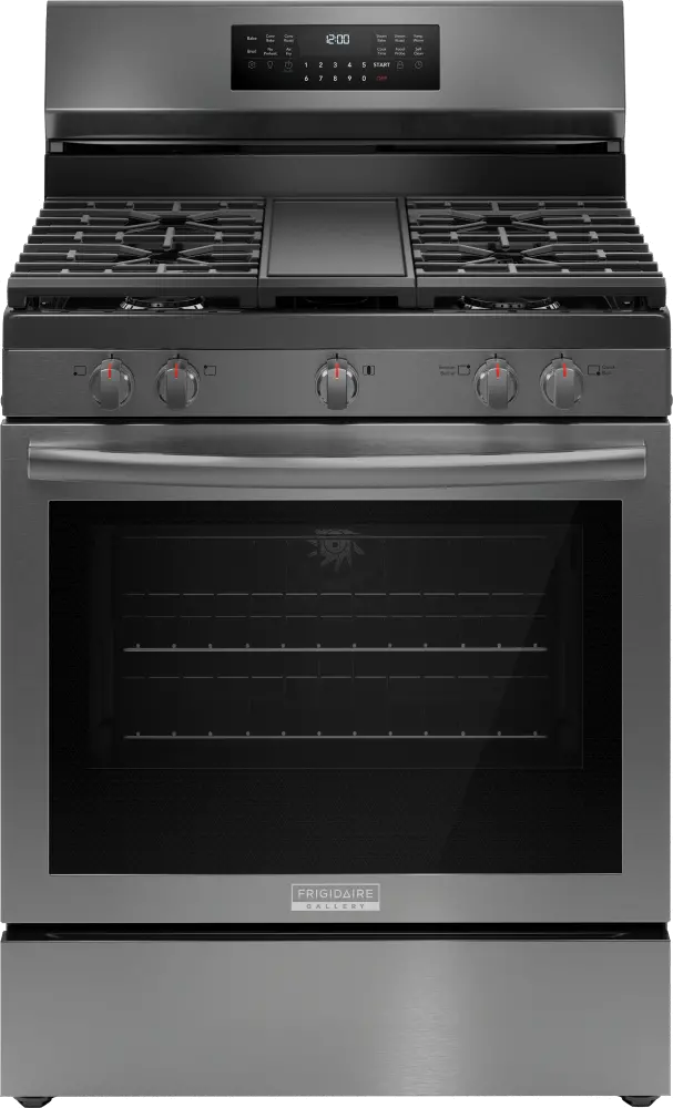 GCRG3060BD Frigidaire 5.1 Cu Ft Gas Range - Black Stainless Steel-3