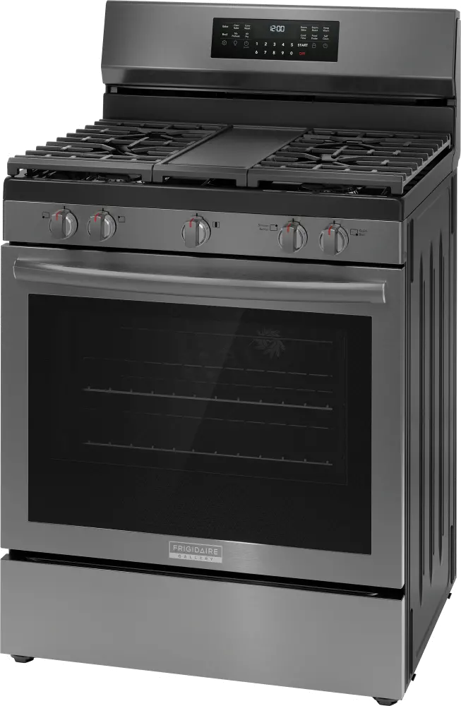 GCRG3060BD Frigidaire 5.1 Cu Ft Gas Range - Black Stainless Steel-9