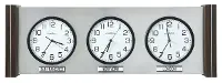 Sienna Horizontal Wall World Clock