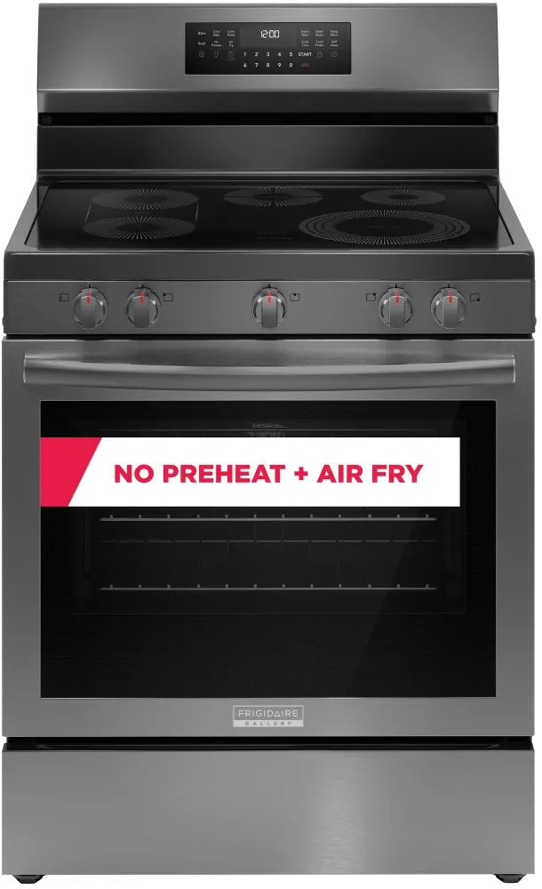 GCRE3060BD Frigidaire 5.3 Cu Ft Electric Range - Black Stainless Steel-1