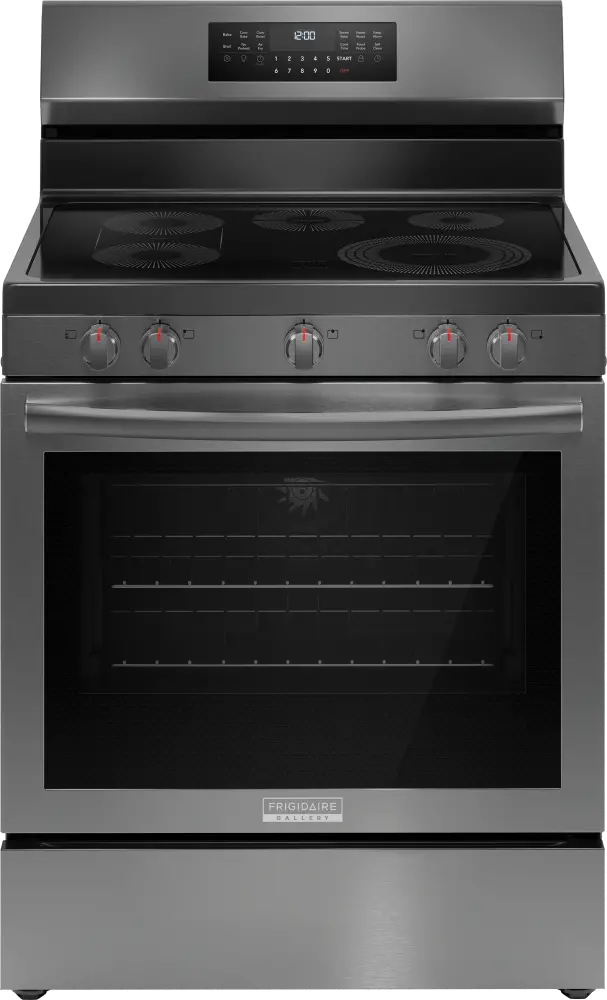 GCRE3060BD Frigidaire 5.3 Cu Ft Electric Range - Black Stainless Steel-3