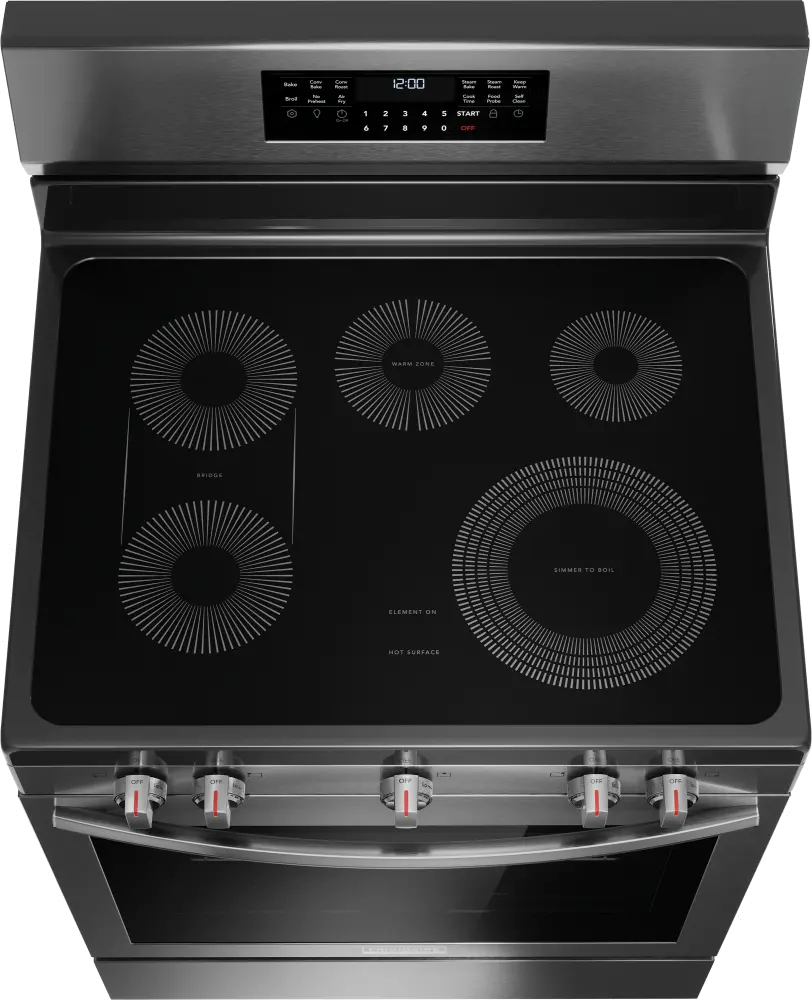 GCRE3060BD Frigidaire 5.3 Cu Ft Electric Range - Black Stainless Steel-7