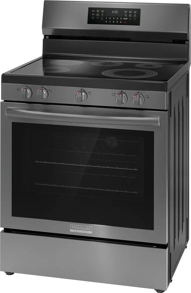GCRE3060BD Frigidaire 5.3 Cu Ft Electric Range - Black Stainless Steel-9