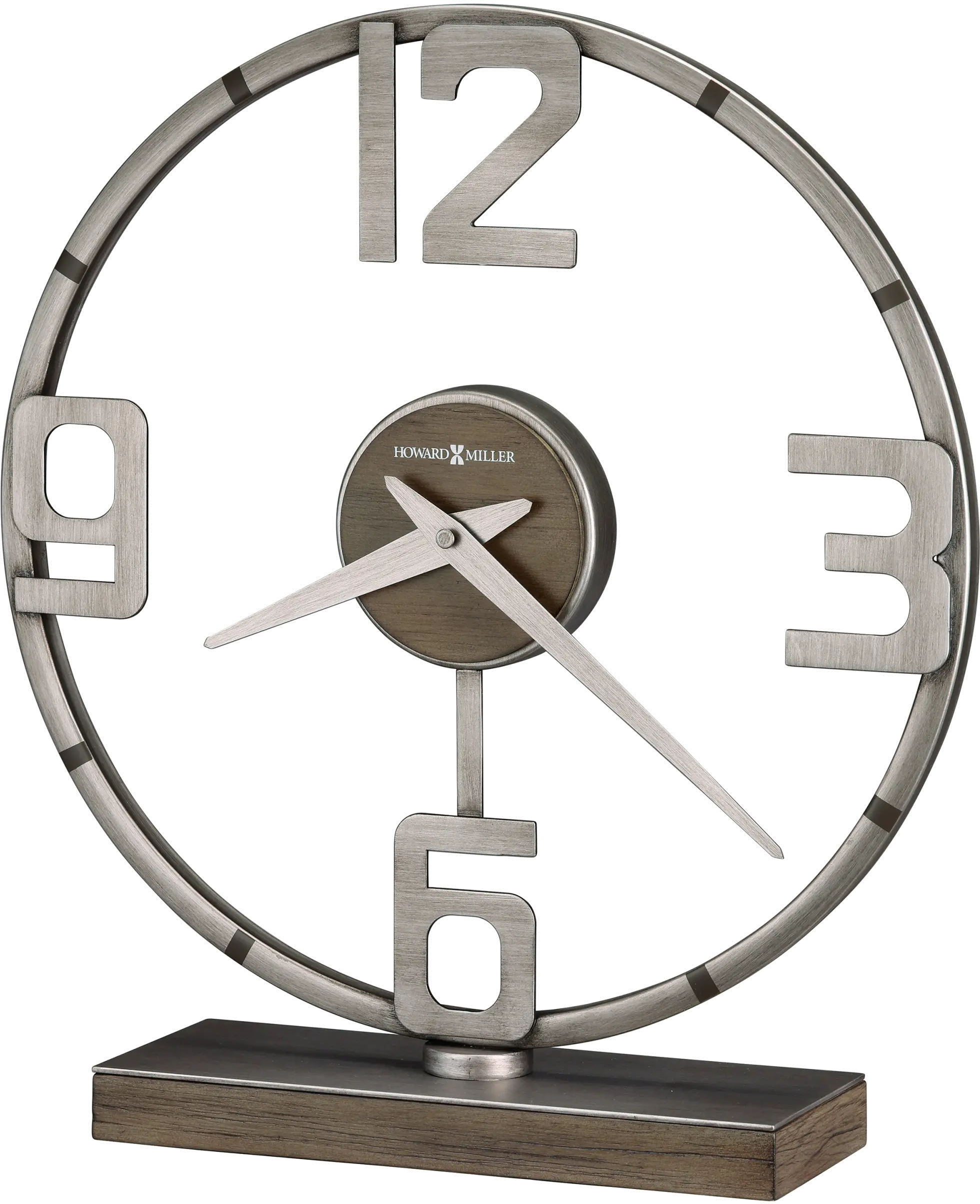 Hollis Metal and Wood Accent Clock-1