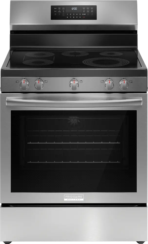 GCRE3060BF Frigidaire 5.3 Cu Ft Electric Range - Stainless Steel-3