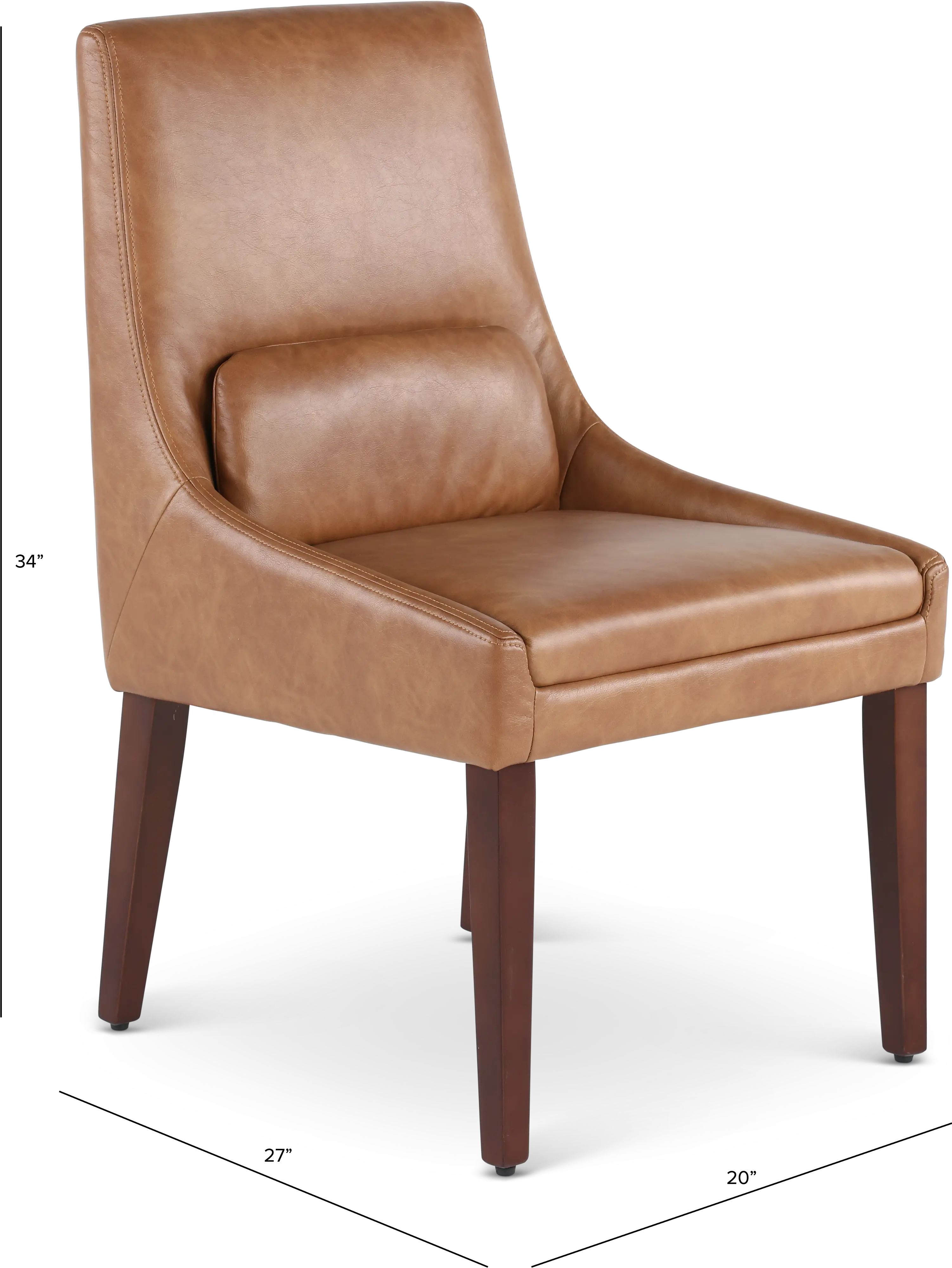 Copley Brown Upholstered Dining Chair-3