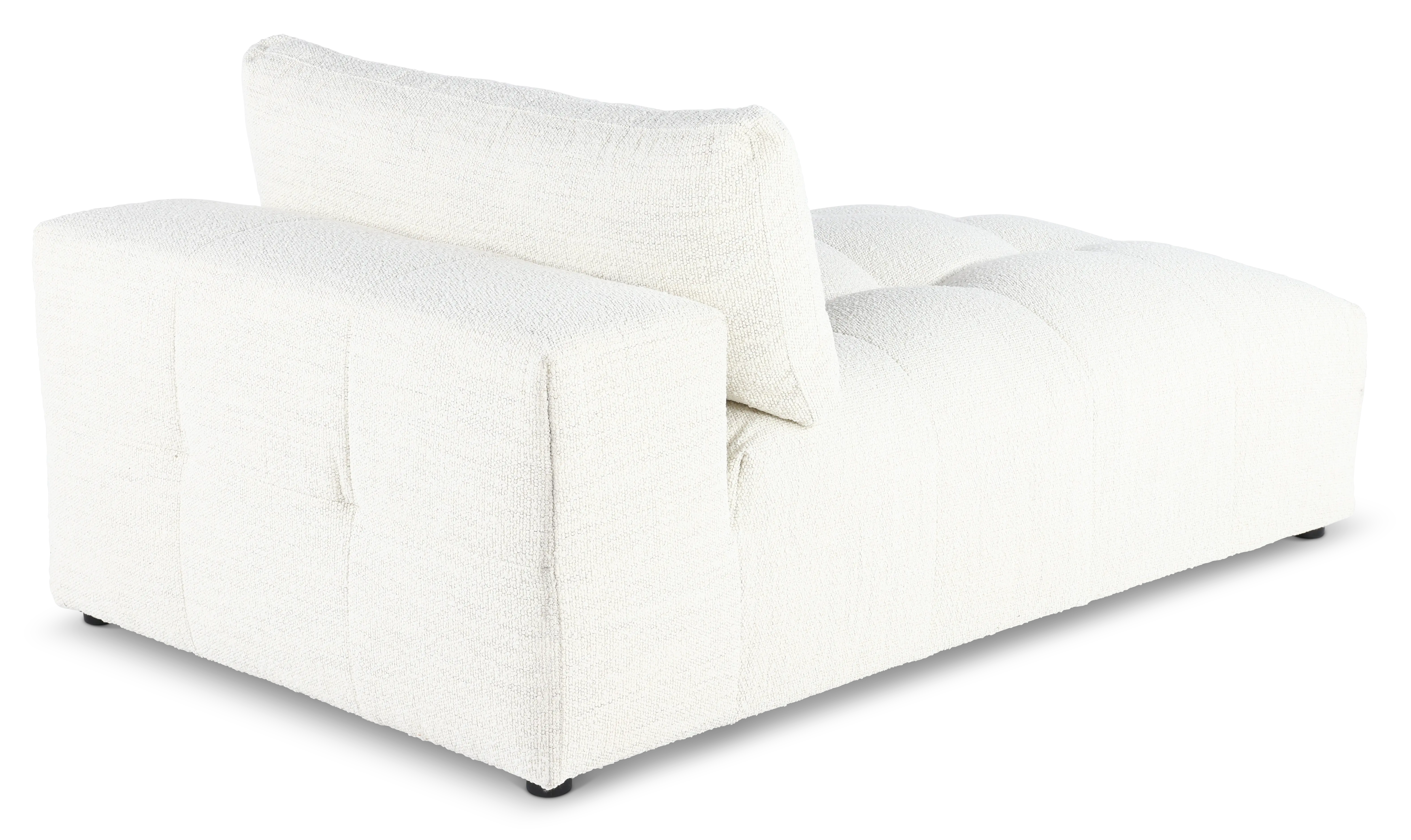 Preston Pearl White Modular Armless Chaise-7
