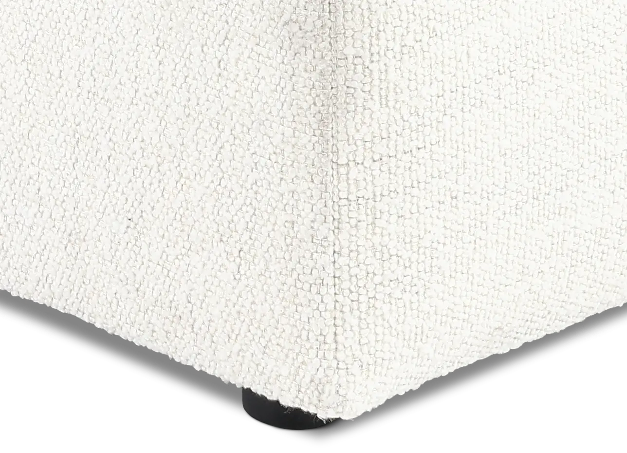 Preston Pearl White Modular Armless Chaise-8